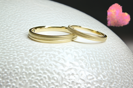 ペア結婚指輪10万円台のご購入例
