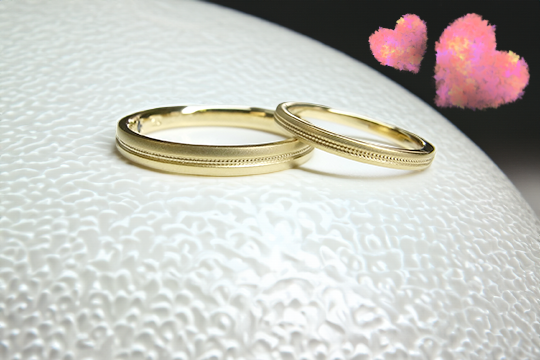 ペア結婚指輪20万円台のご購入例