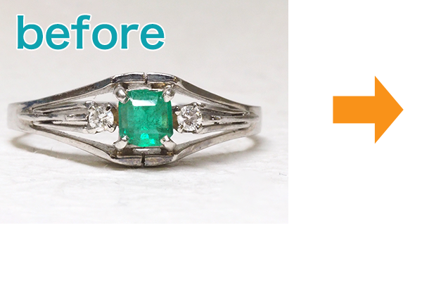 ビフォー指輪リフォーム実例382